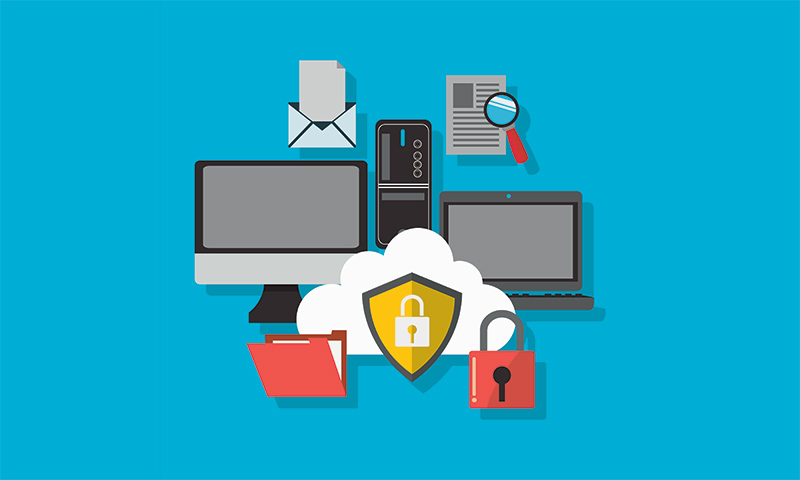 illustration of website security